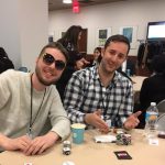Poker Divas - two men showing cards