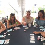 Poker Divas - women playing cards outdoor