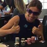 Poker Divas - woman thumbs up