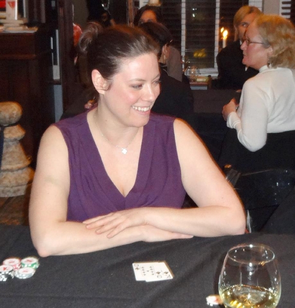 Poker Divas - Woman in purple dress