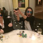 Poker Divas - A woman making fun