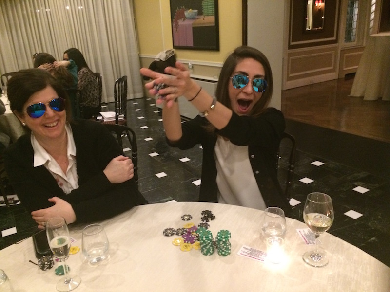 Poker Divas - A woman making fun