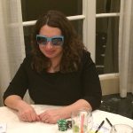 Poker Divas - Woman with blue glasses