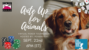 PokerDivas Ante up for the Animals Virtual Charity Poker